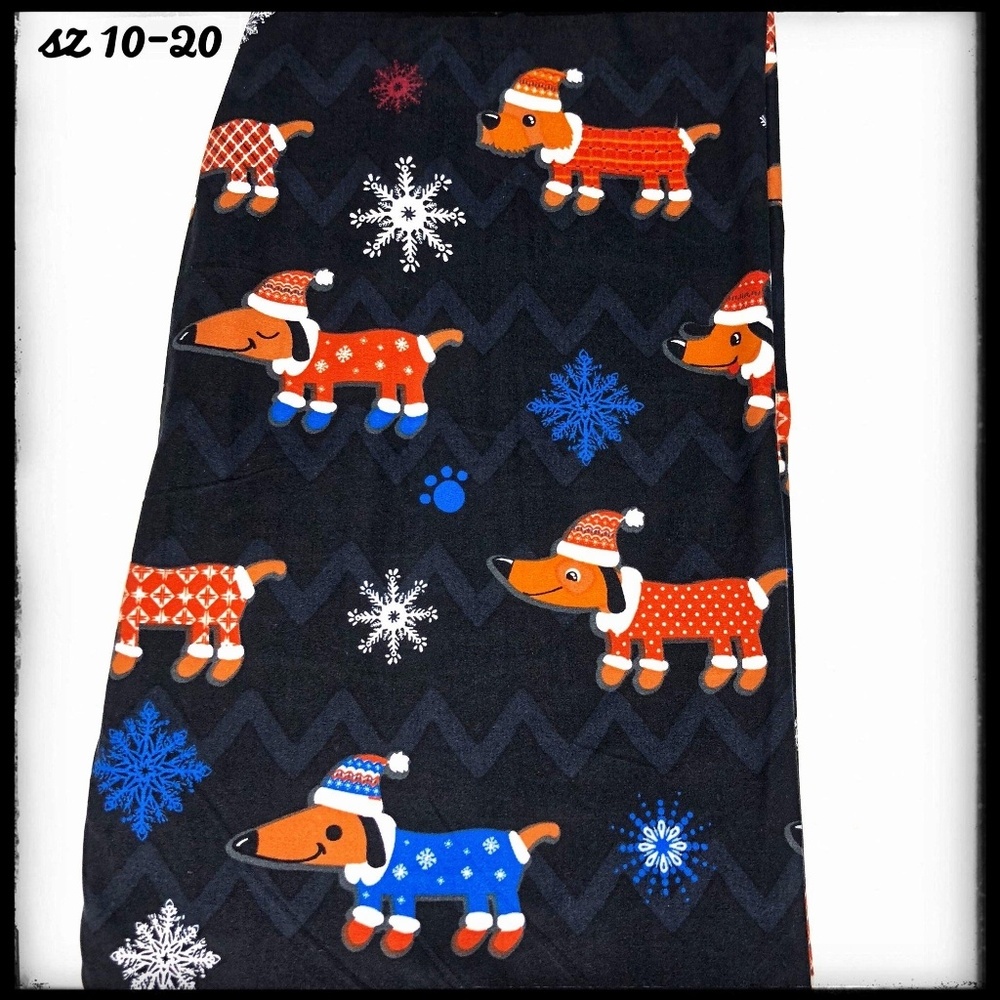 SALE!! TC Holiday Dachshund Puppy Dog Leggings!!!!